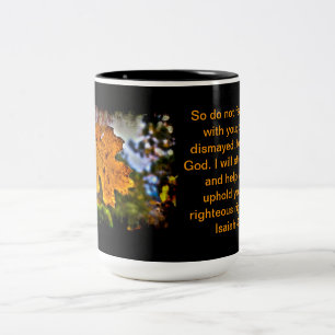 Caneca De Café Em Dois Tons Isaiah 41:10