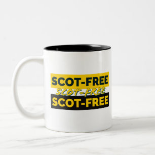 Caneca De Café Em Dois Tons Isento de animais escoceses