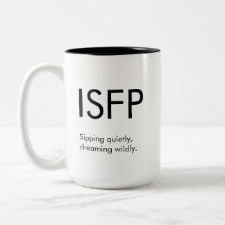 Caneca De Café Em Dois Tons ISFP Sonhando com um presente de Mug
