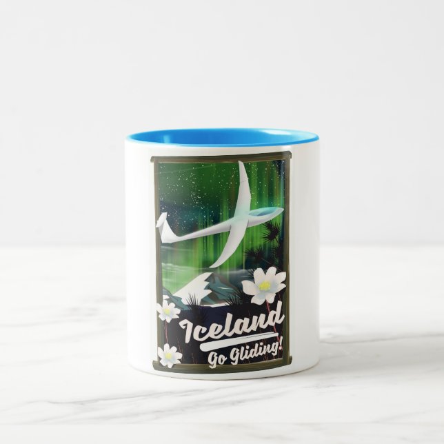 Caneca De Café Em Dois Tons Islândia - vá glider! (Centro)