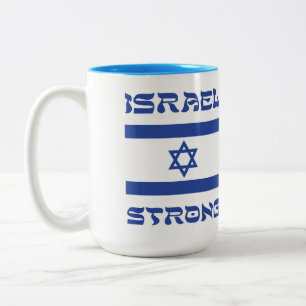Caneca De Café Em Dois Tons Israel Forte