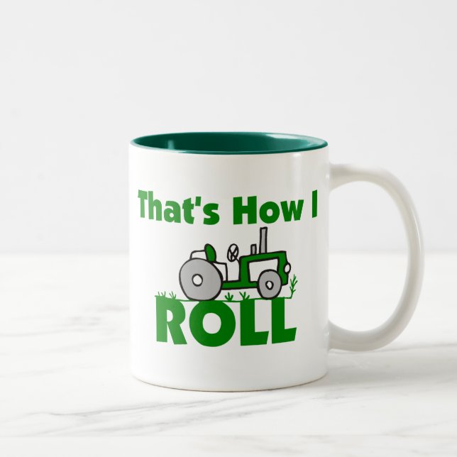 Caneca De Café Em Dois Tons Isso é como eu rolo (Direita)