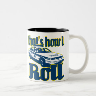 Caneca De Café Em Dois Tons Isso é como eu rolo a polícia