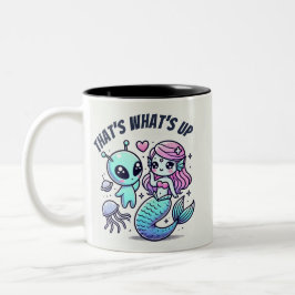 Caneca De Café Em Dois Tons Isso é o que há no Pink Medusa Love