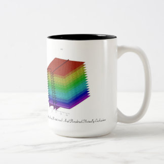 Caneca De Café Em Dois Tons Isso em cima de que foi dividido e rendido