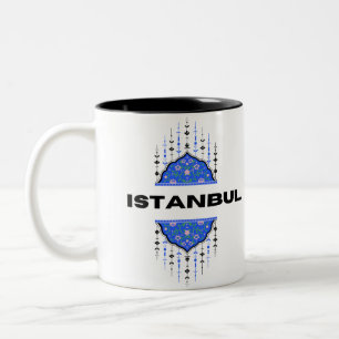 Caneca De Café Em Dois Tons Istambul Turquia Souvenir