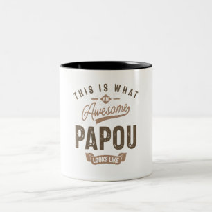 Caneca De Café Em Dois Tons Isto é o que parece um Papou incrível