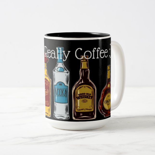 Caneca De Café Em Dois Tons Isto não é café (Frente Esquerda)