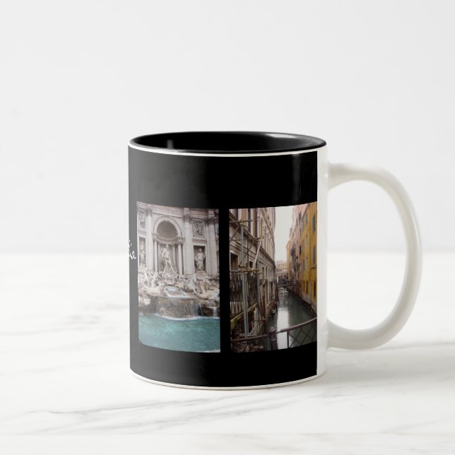 Caneca De Café Em Dois Tons italia (Direita)
