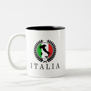 Caneca De Café Em Dois Tons Italia Classico