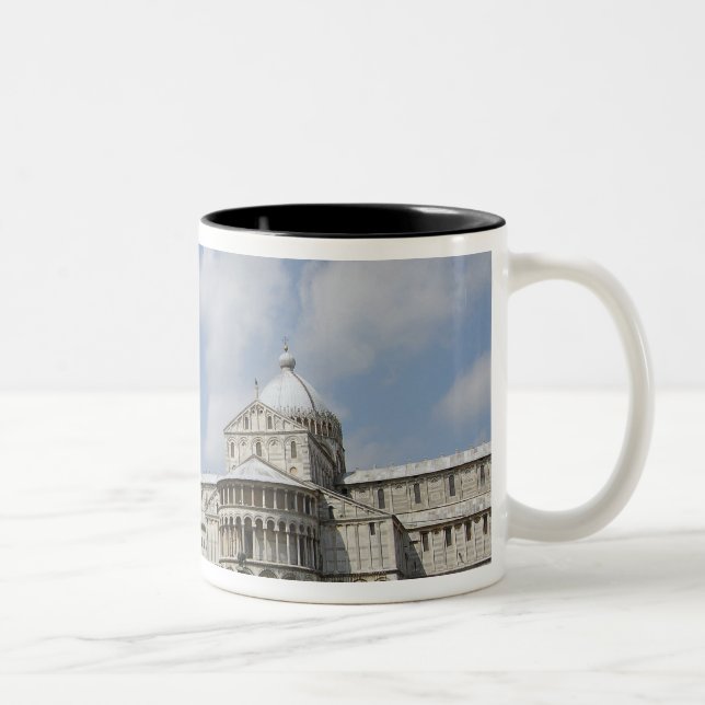 Caneca De Café Em Dois Tons Itália, Pisa. Torre inclinada de Pisa e (Direita)