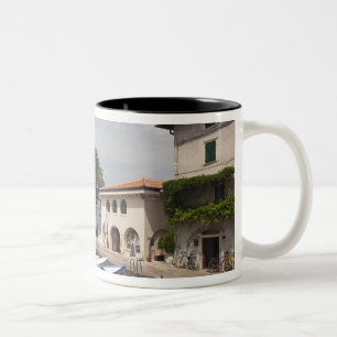 Caneca De Café Em Dois Tons Itália, Província de Verona, Malcesine. Cassone 