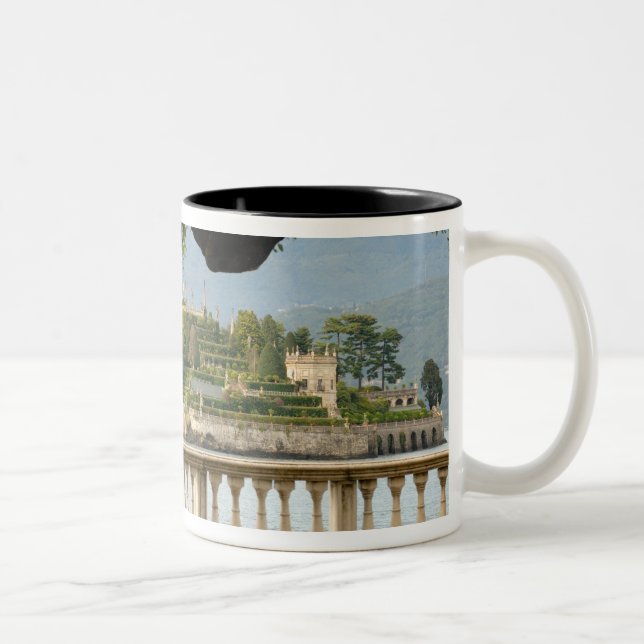 Caneca De Café Em Dois Tons Itália, Stresa, Lago Maggiore, Isola Bella (Direita)