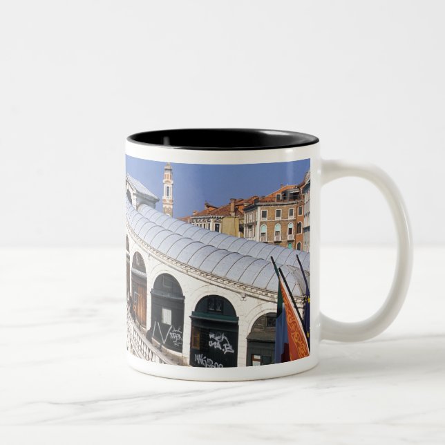 Caneca De Café Em Dois Tons Itália, Veneto, Veneza, ponte de Rialto (Direita)