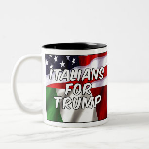 Caneca De Café Em Dois Tons Italianos Para Trump