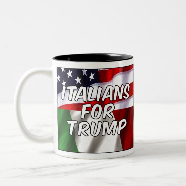 Caneca De Café Em Dois Tons Italianos Para Trump (Esquerda)