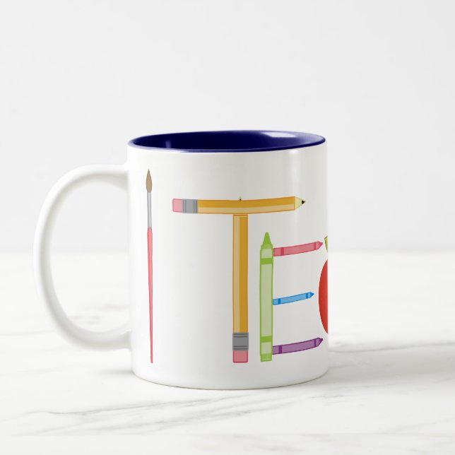 Caneca De Café Em Dois Tons iTeach (Esquerda)