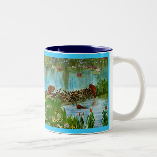 Caneca De Café Em Dois Tons Itens de presentes para crianças do BEAVER (Direita)