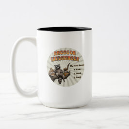 Caneca De Café Em Dois Tons Itens Essenciais do Influenciador de Guaxinim