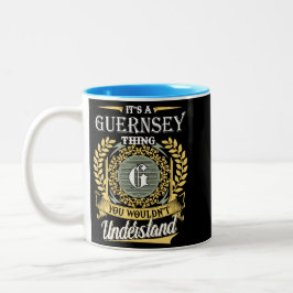 Caneca De Café Em Dois Tons It's A Guernsey Thing You Couldn't Understand