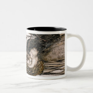 Caneca De Café Em Dois Tons J.M. Barrie   'que passou sob a ponte e veio