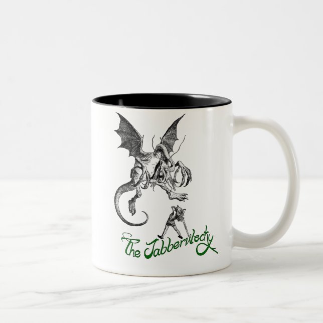 Caneca De Café Em Dois Tons jabberwock (Direita)