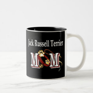 Caneca De Café Em Dois Tons Jack Russell Terrier Mãe Mug