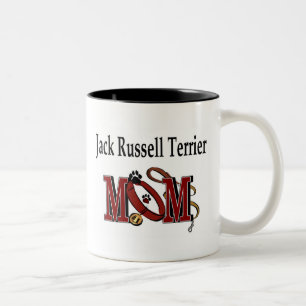 Caneca De Café Em Dois Tons Jack Russell Terrier Mãe Mug