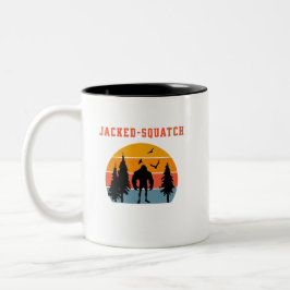 Caneca De Café Em Dois Tons Jacked-Squatch