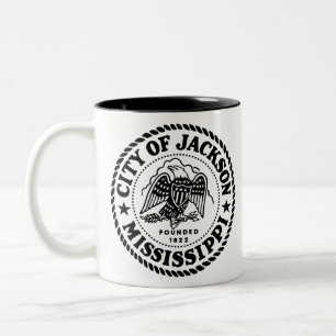 Caneca De Café Em Dois Tons Jackson Mississippi