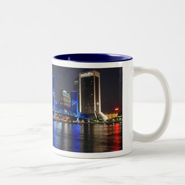 Caneca De Café Em Dois Tons Jacksonville FL (Direita)