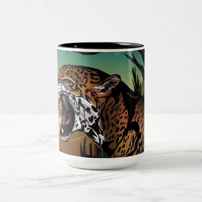 Caneca De Café Em Dois Tons Jaguar (Centro)