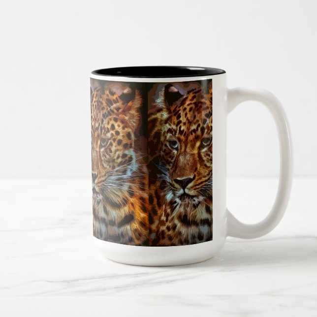 Caneca De Café Em Dois Tons Jaguar 029 (Direita)