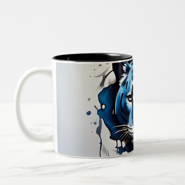 Caneca De Café Em Dois Tons Jaguar Coffee Mug (Esquerda)