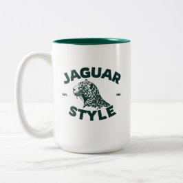 Caneca De Café Em Dois Tons Jaguar Coffee Mug