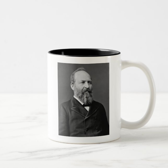 Caneca De Café Em Dois Tons James Garfield 20 Presidente (Direita)