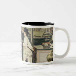Caneca De Café Em Dois Tons James Tissot   o capitão e o companheiro, 1873