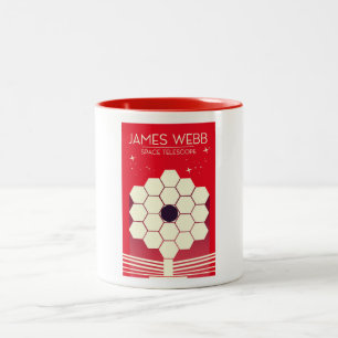 Caneca De Café Em Dois Tons james webb space telescópio,