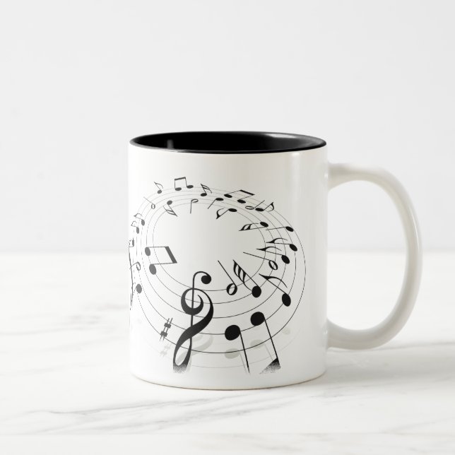Caneca De Café Em Dois Tons Jammin' Music Mug (Direita)