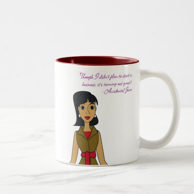 Caneca De Café Em Dois Tons Jane acidental (Direita)