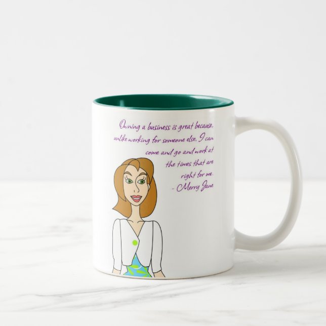 Caneca De Café Em Dois Tons Jane alegre (Direita)