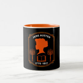 Caneca De Café Em Dois Tons Jane Austen Romancista Inglesa
