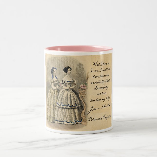 Caneca De Café Em Dois Tons Jane Austen: Vaidade (Centro)