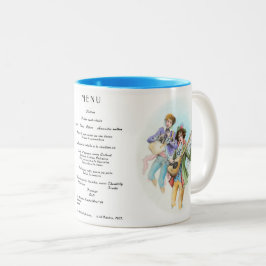 Caneca De Café Em Dois Tons Janto Convite no Hotel Waldorf Astoria, 1907
