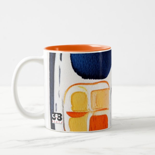 Caneca De Café Em Dois Tons JANTO de TV Mug (Esquerda)