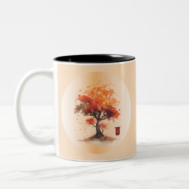 Caneca De Café Em Dois Tons Japanese Blossom (Esquerda)
