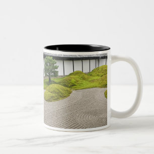 Caneca De Café Em Dois Tons Japão, Kyoto, templo Tofukuji, jardim da paisagem