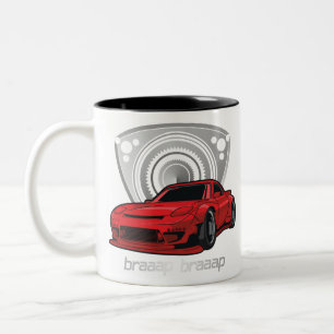 Caneca De Café Em Dois Tons Japão Rotary Mazda RX7 BRAAP