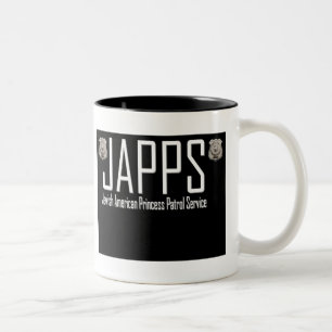 Caneca De Café Em Dois Tons JAPPS:  Princesa americana judaica Patrulhamento