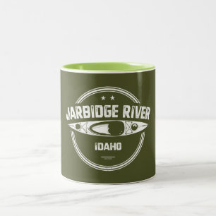 Caneca De Café Em Dois Tons Jarbidge River Idaho Kayaking